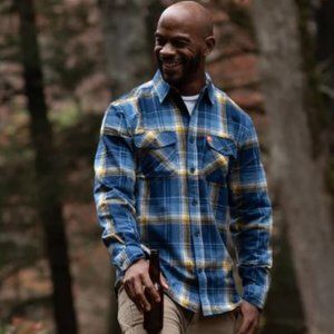 The American Outdoorsman Heavyweight Cotton Plaid Flannel Large